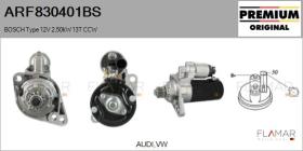 BOSCH ARF830401BS - ARR NUEVO ORIG. BOSCH Type 12V 2,20kW 13T CCW