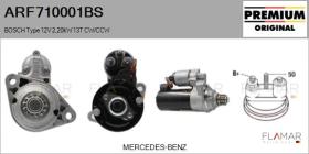 BOSCH ARF710001BS - ARR NUEVO ORIG. BOSCH Type 12V 2,20kW 13T CW/CCW