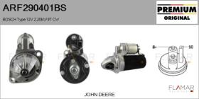 BOSCH ARF290401BS - ARR NUEVO ORIG. BOSCH Type 12V 2,20kW 9T CW