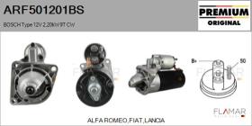 BOSCH ARF501201BS - ARR NUEVO ORIG. BOSCH Type 12V 2,20kW 9T CW