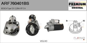 BOSCH ARF760401BS - ARR NUEVO ORIG. BOSCH Type 12V 2,20kW 9T CW