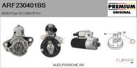 BOSCH ARF230401BS - ARR NUEVO ORIG. BOSCH Type 12V 2,20kW 9T CW