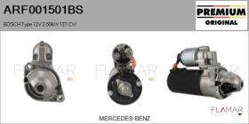 BOSCH ARF001501BS - ARR NUEVO ORIG. BOSCH Type 12V 2,50kW 13T CW