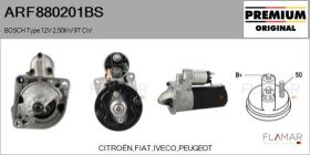 BOSCH ARF880201BS - ARR NUEVO ORIG. BOSCH Type 12V 2,50kW 9T CW