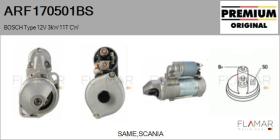 BOSCH ARF170501BS - ARR NUEVO ORIG. BOSCH Type 12V 2,60kW 11T CW