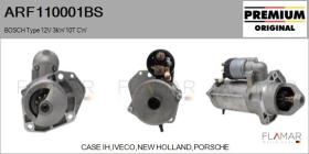 BOSCH ARF110001BS - ARR NUEVO ORIG. BOSCH Type 12V 3,00kW 10T CW