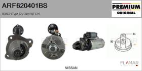 BOSCH ARF620401BS - ARR NUEVO ORIG. BOSCH Type 12V 3,00kW 10T CW