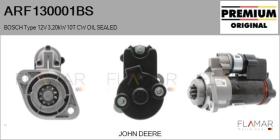 BOSCH ARF130001BS - ARR NUEVO ORIG. BOSCH Type 12V 3,20kW 10T CW OIL SEALED
