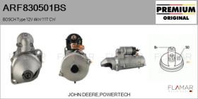 BOSCH ARF830501BS - ARR NUEVO ORIG. BOSCH Type 12V 4kW 11T CW