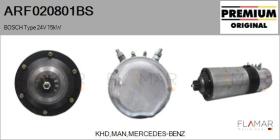 BOSCH ARF020801BS - ARR NUEVO ORIG. BOSCH Type 24V 15,00kW