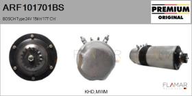 BOSCH ARF101701BS - ARR NUEVO ORIG. BOSCH Type 24V 15kW 17T CW