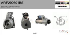BOSCH ARF290601BS - ARR NUEVO ORIG. BOSCH Type 24V 4,00kW 10T CW