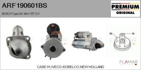 BOSCH ARF190601BS - ARR NUEVO ORIG. BOSCH Type 24V 4,00kW 10T CW