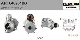 BOSCH ARF840701BS - ARR NUEVO ORIG. BOSCH Type 24V 4,00kW 10T CW
