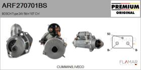 BOSCH ARF270701BS - ARR NUEVO ORIG. BOSCH Type 24V 4,00kW 10T CW