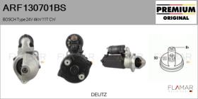 BOSCH ARF130701BS - ARR NUEVO ORIG. BOSCH Type 24V 4,00kW 11T CW
