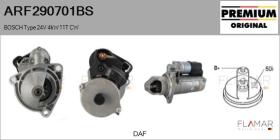 BOSCH ARF290701BS - ARR NUEVO ORIG. BOSCH Type 24V 4,00kW 11T CW