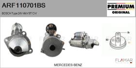 BOSCH ARF110701BS - ARR NUEVO ORIG. BOSCH Type 24V 4,00kW 9T CW