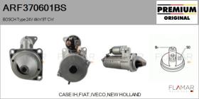 BOSCH ARF370601BS - ARR NUEVO ORIG. BOSCH Type 24V 4,00kW 9T CW