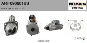 BOSCH ARF090601BS - ARR NUEVO ORIG. BOSCH Type 24V 4,00kW 9T CW
