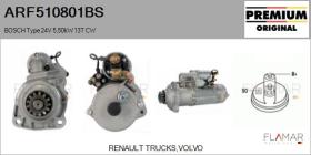BOSCH ARF510801BS - ARR NUEVO ORIG. BOSCH Type 24V 5,50kW 11T CW