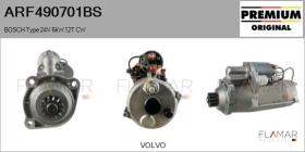 BOSCH ARF490701BS - ARR NUEVO ORIG. BOSCH Type 24V 6,00kW 12T CW