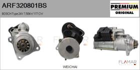BOSCH ARF320801BS - ARR NUEVO ORIG. BOSCH Type 24V 7,50kW 11T CW