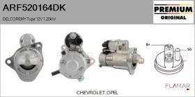 DELCO REMY KOREA ARF520164DK - ARR NUEVO ORIG. DELCOREMY Type 12V