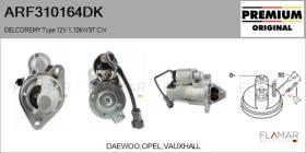 DELCO REMY KOREA ARF310164DK - ARR NUEVO ORIG. DELCOREMY Type 12V 1,10kW 9T CW