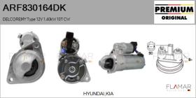 DELCO REMY KOREA ARF830164DK - ARR NUEVO ORIG. DELCOREMY Type 12V 1,40kW 10T CW