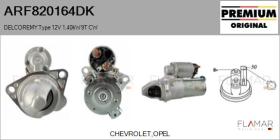 DELCO REMY KOREA ARF820164DK - ARR NUEVO ORIG. DELCOREMY Type 12V 1,40kW 9T CW