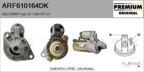 DELCO REMY KOREA ARF610164DK - ARR NUEVO ORIG. DELCOREMY Type 12V 1,40kW 9T CW