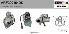 DELCO REMY KOREA ARF220164DK - ARR NUEVO ORIG. DELCOREMY Type 12V 1,50kW 10T