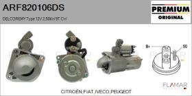 DELCO REMY ARF820106DS - ARR NUEVO ORIG. DELCOREMY Type 12V 2,50kW 9T CW