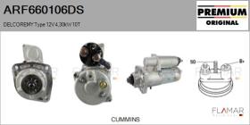 DELCO REMY ARF660106DS - ARR NUEVO ORIG. DELCOREMY Type 12V 4,30kW