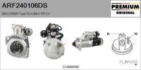 DELCO REMY ARF240106DS - ARR NUEVO ORIG. DELCOREMY Type 12V 4,60kW CW