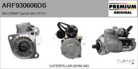 DELCO REMY ARF930606DS - ARR NUEVO ORIG. DELCOREMY Type 24V 4,00kW 10T CW