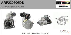 DELCO REMY ARF230606DS - ARR NUEVO ORIG. DELCOREMY Type 24V 4,00kW 11T CW