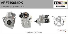 DELCO REMY KOREA ARF510664DK - ARR NUEVO ORIG. DELCOREMY Type 24V 4,50kW 11T CW