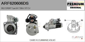 DELCO REMY ARF620606DS - ARR NUEVO ORIG. DELCOREMY Type 24V 7,50kW 10T CW