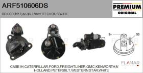 DELCO REMY ARF510606DS - ARR NUEVO ORIG. DELCOREMY Type 24V 7,50kW 11T CW OIL SEALED