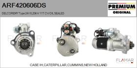 DELCO REMY ARF420606DS - ARR NUEVO ORIG. DELCOREMY Type 24V 8,20kW OIL SEALED