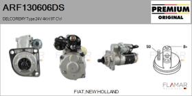 DELCO REMY ARF130606DS - ARR NUEVO ORIG. DELCOREMY Type 24V 9T CW