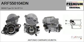 DENSO ARF550104DN - ARR NUEVO ORIG. DENSO Type 12V 1,00kW 9T CW