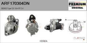DENSO ARF170304DN - ARR NUEVO ORIG. DENSO Type 12V 1,00kW 9T CW