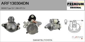 DENSO ARF130304DN - ARR NUEVO ORIG. DENSO Type 12V 1,30kW 9T CW