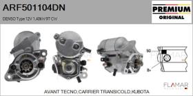 DENSO ARF501104DN - ARR NUEVO ORIG. DENSO Type 12V 1,40kW 9T CW