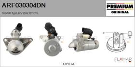 DENSO ARF030304DN - ARR NUEVO ORIG. DENSO Type 12V 2,00kW 10T CW