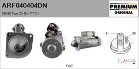 DENSO ARF040404DN - ARR NUEVO ORIG. DENSO Type 12V 2,00kW 11T CW