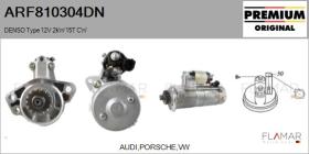 DENSO ARF810304DN - ARR NUEVO ORIG. DENSO Type 12V 2,00kW 15T CW
